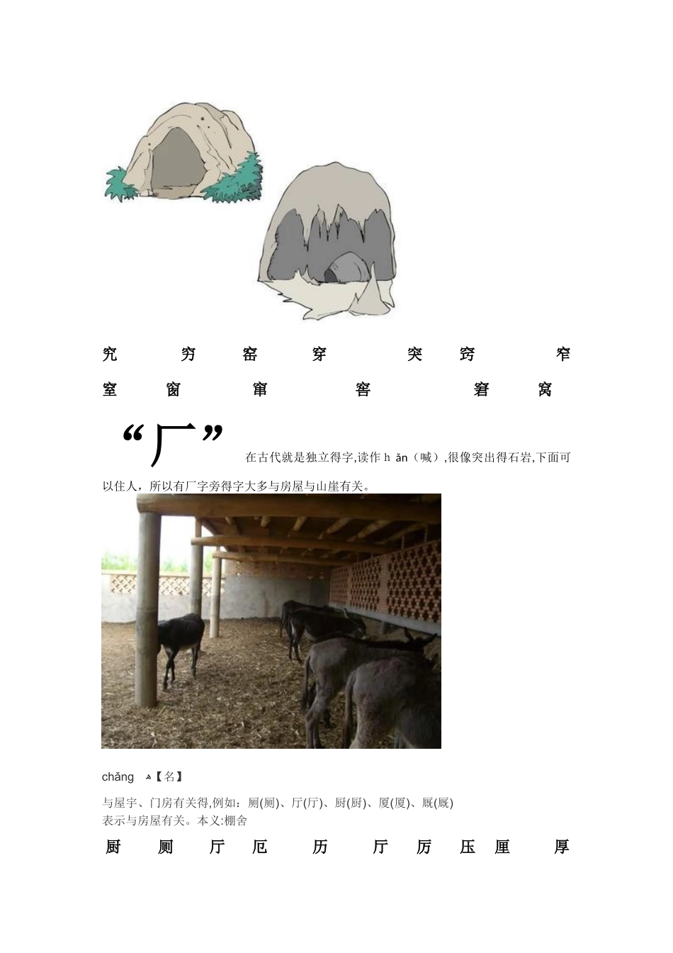 厂字部、广字部、小耳刀、大耳刀等汉字的区别_第2页