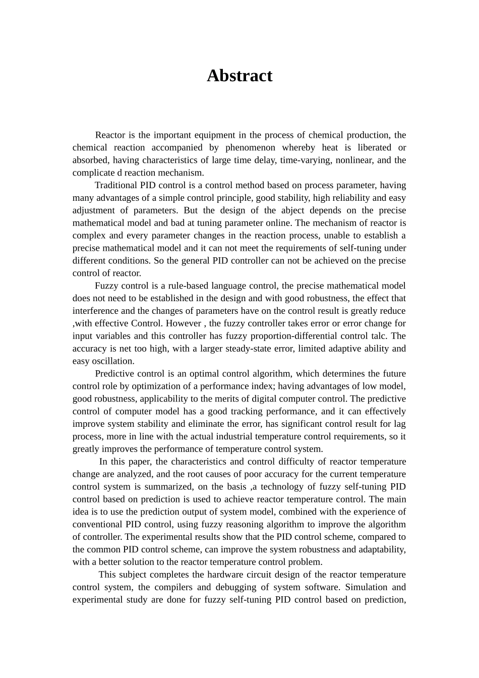 反应釜的温度控制系统--本科学位论文_第3页