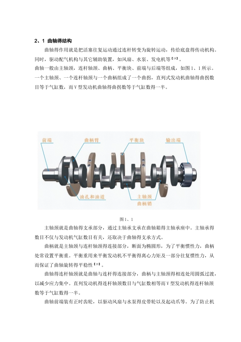 发动机曲轴结构设计_第1页