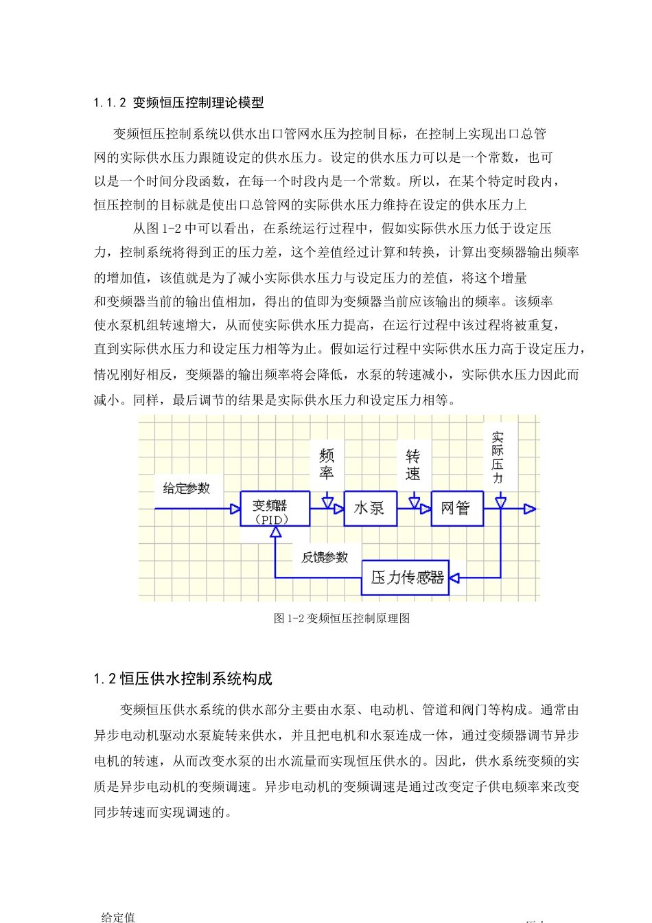 变频器恒压供水系统设计大学毕设论文_第3页