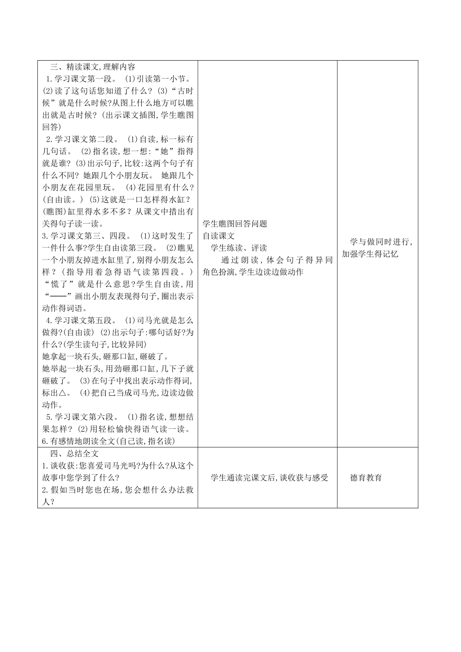 司马光教学设计与反思_第3页