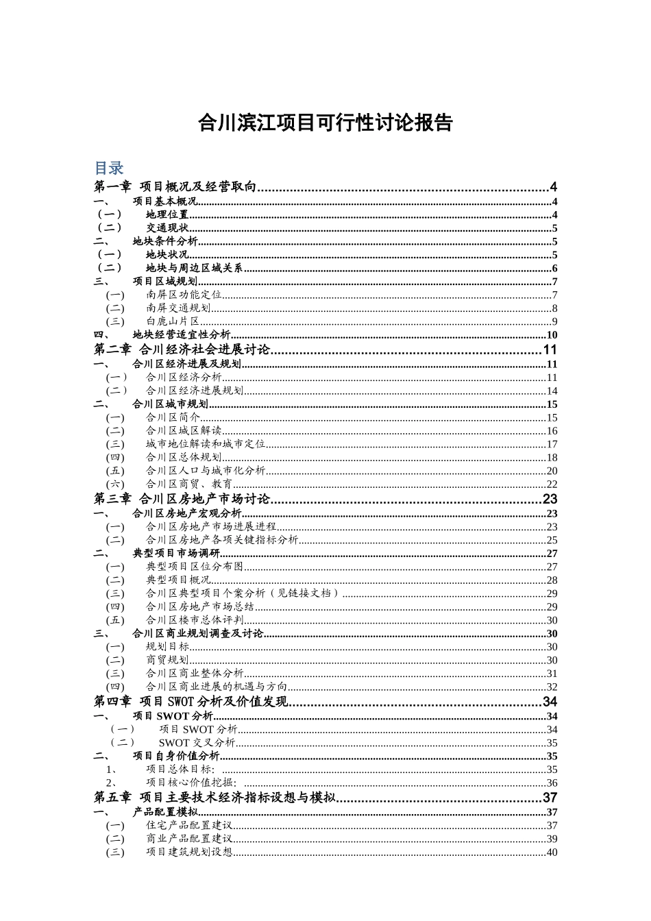 合川滨江项目可行性研究报告_第2页