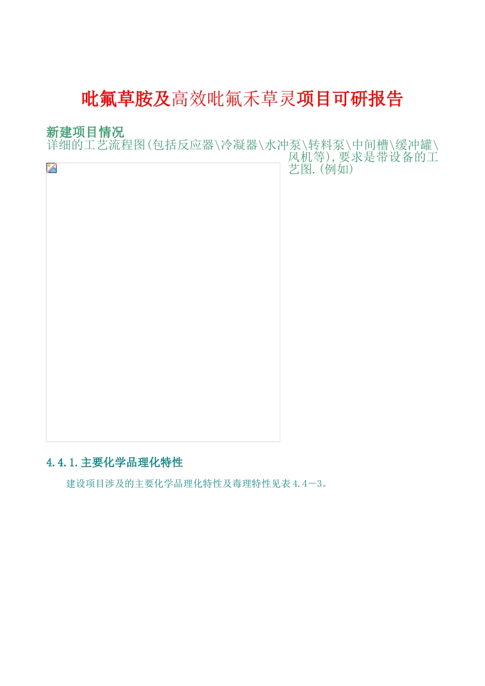 吡氟草胺及高效吡氟禾草灵项目可行性研究报告_第2页