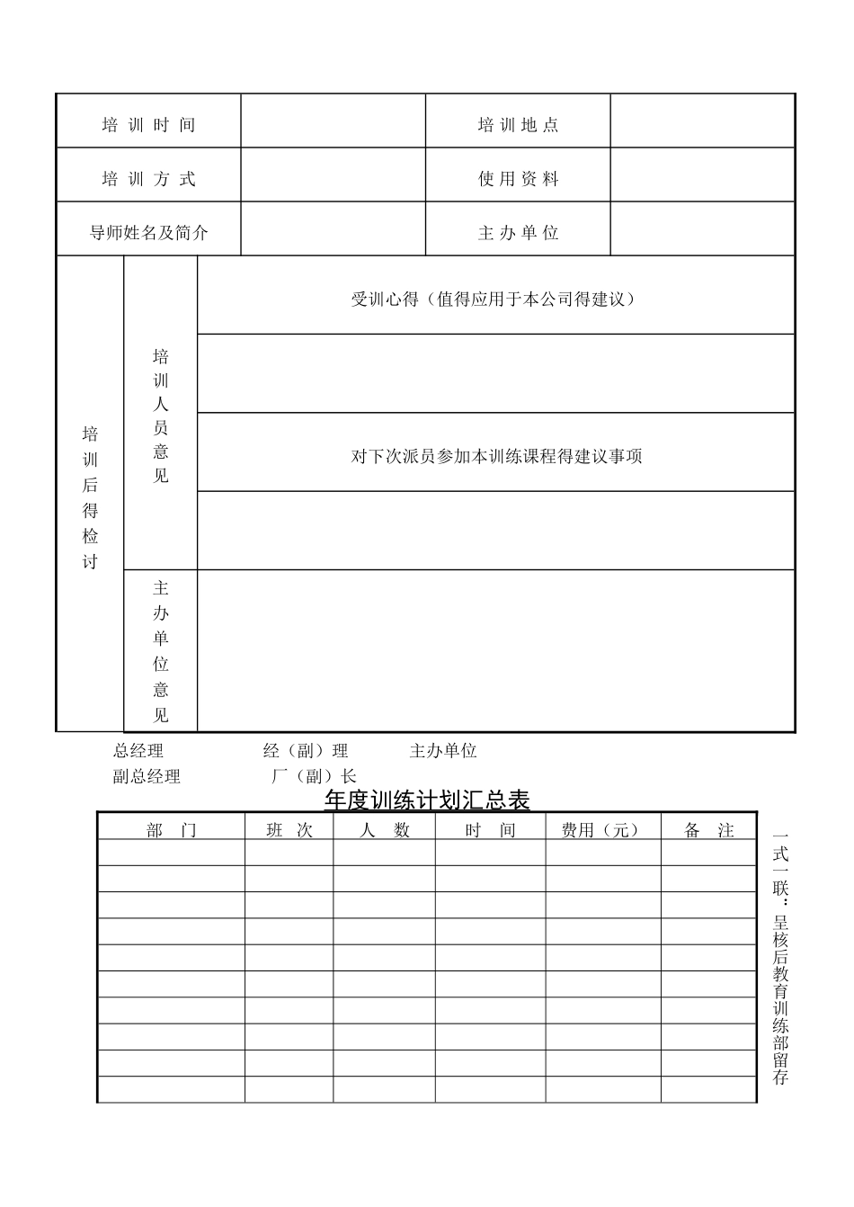 员工培训记录表_第2页