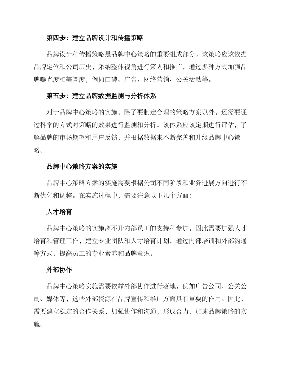 品牌中心策略方案_第2页