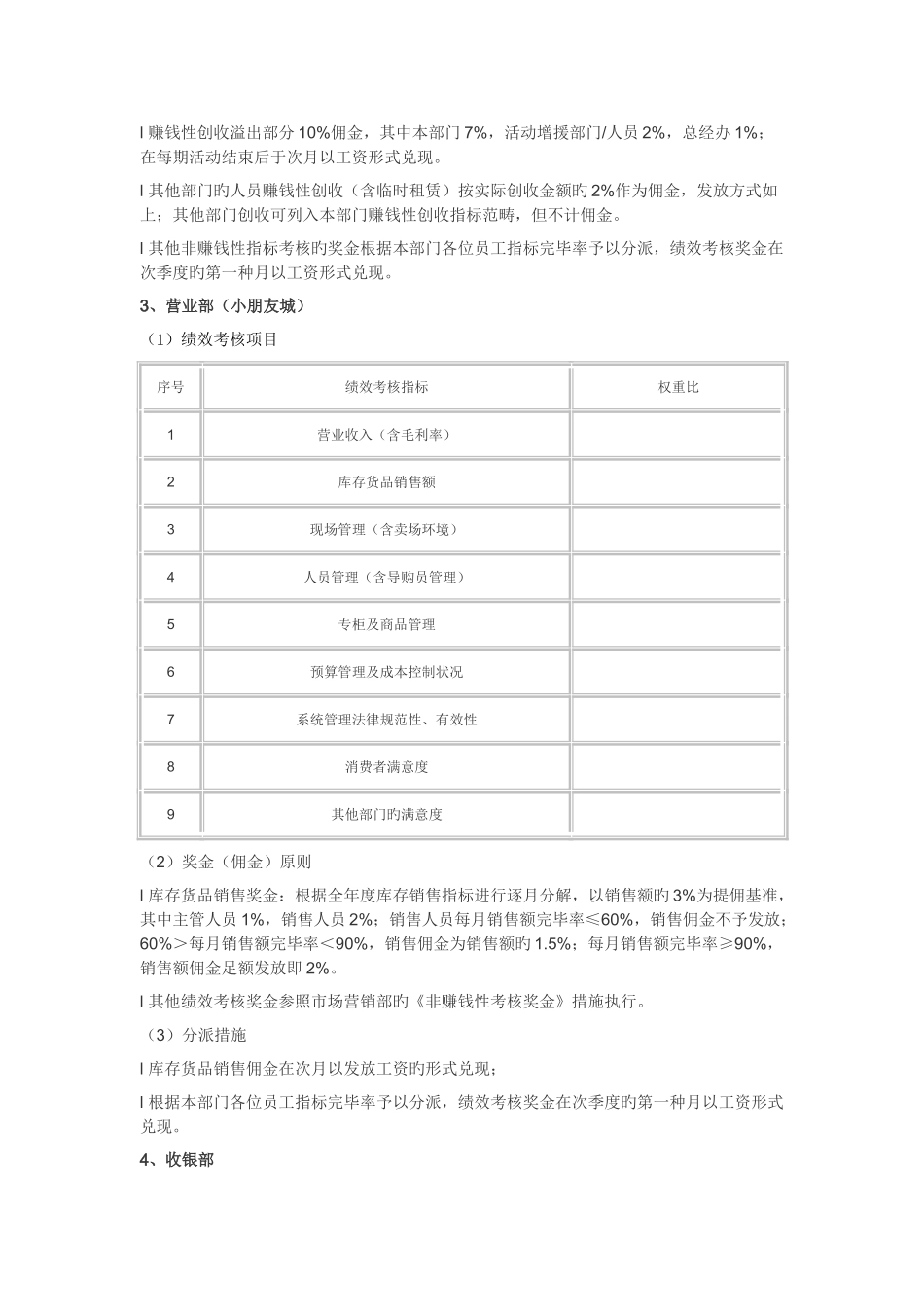 商业地产招商部的绩效考评_第3页