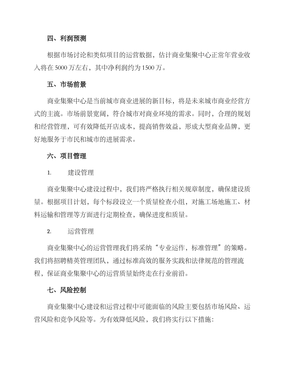 商业集聚中心建设方案_第3页