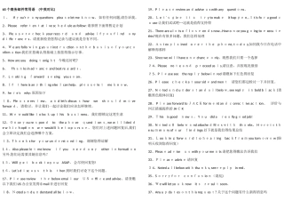 商务邮件常用语
