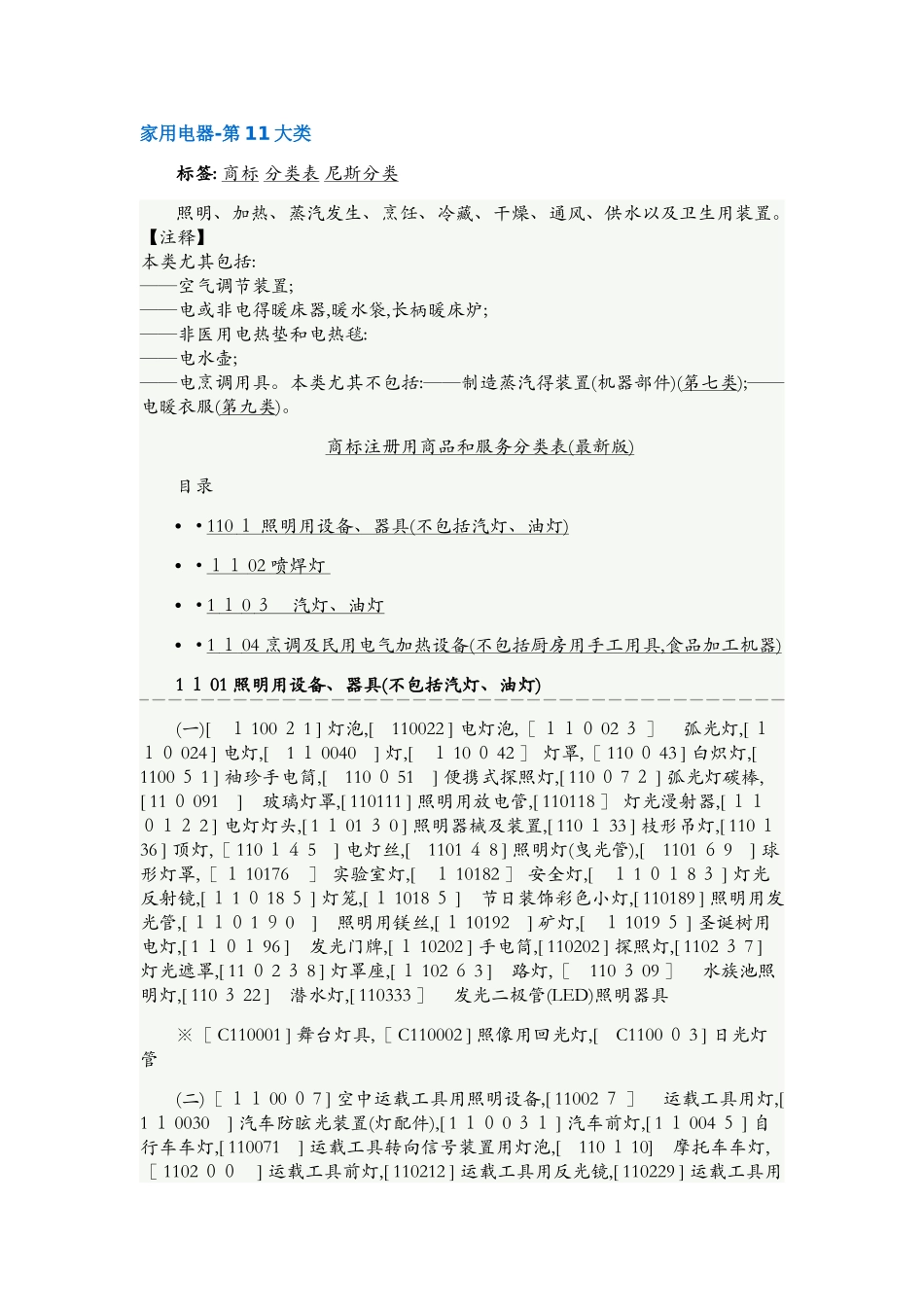 商标第11类明细_第1页