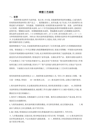 喷塑工艺流程