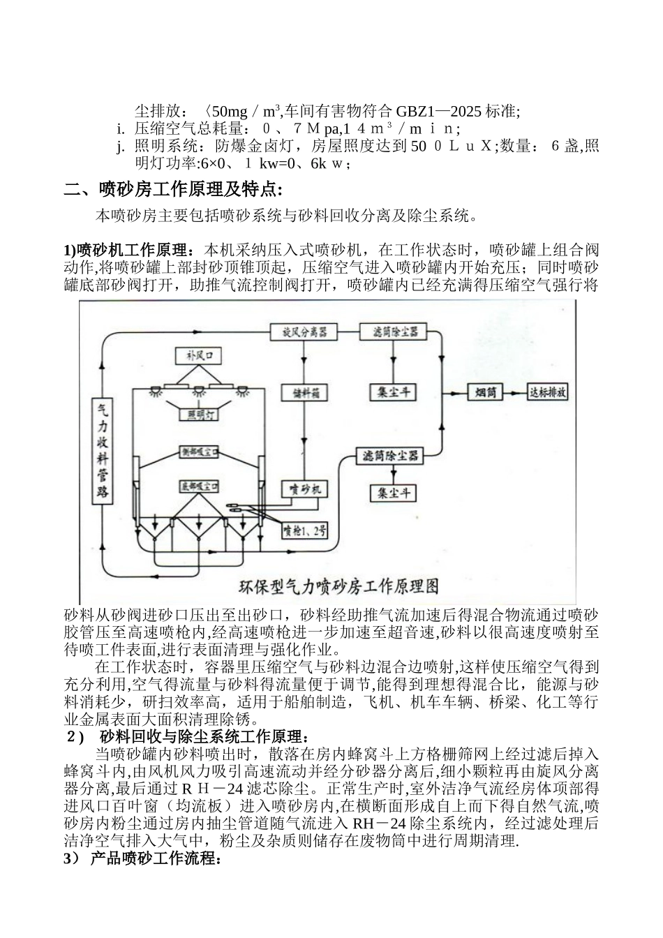 喷砂房设计方案_第2页