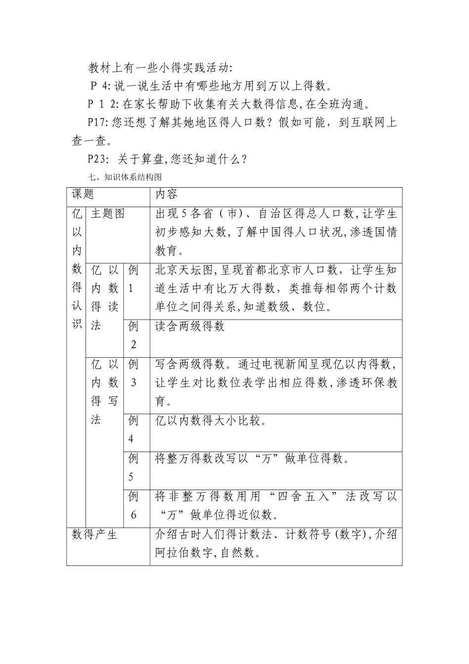 四年级第一单元大数的认识教案_第3页