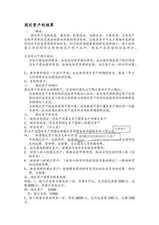 固定资产的核算方法
