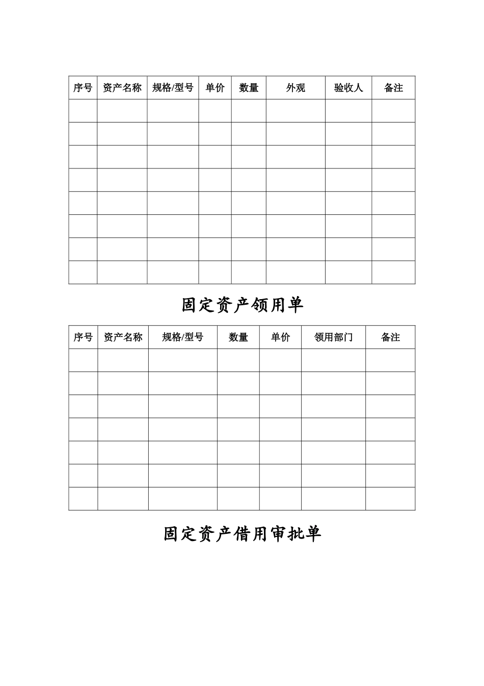 固定资产管理表格_第3页