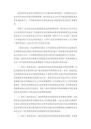 国家安全法解读