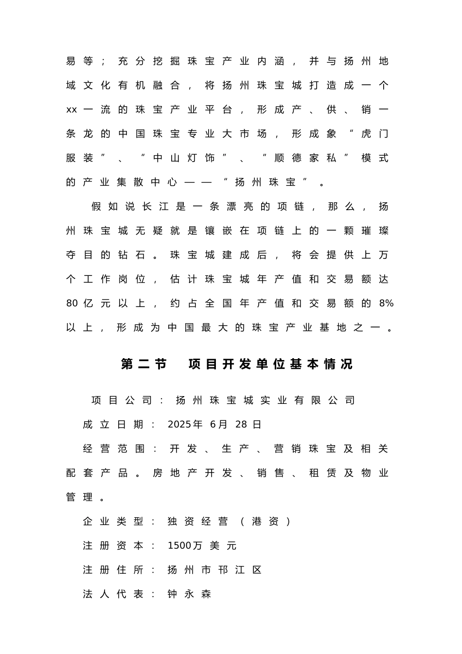 国际珠宝城新建项目可研报告_第2页