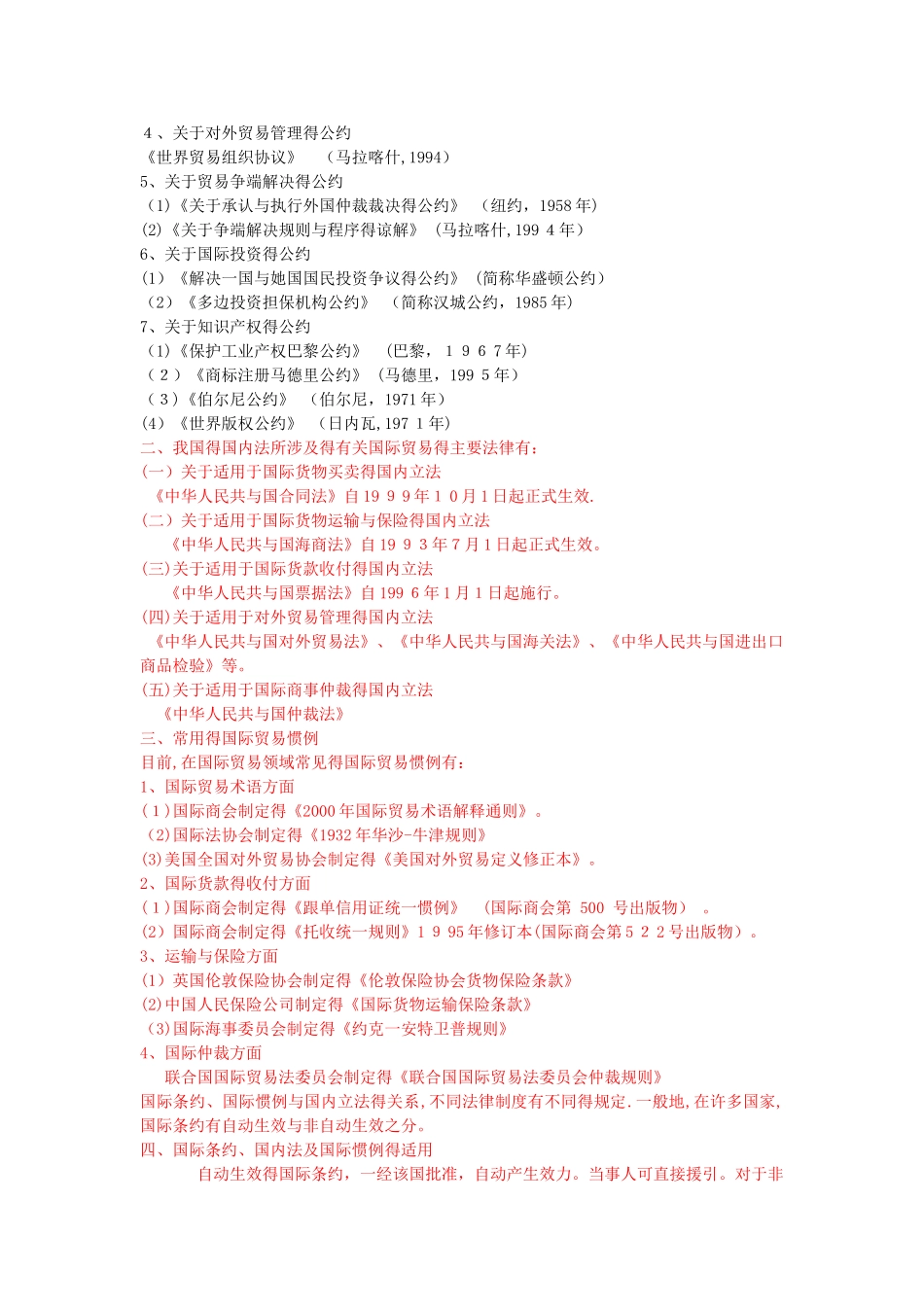 国际贸易法律法规_第3页