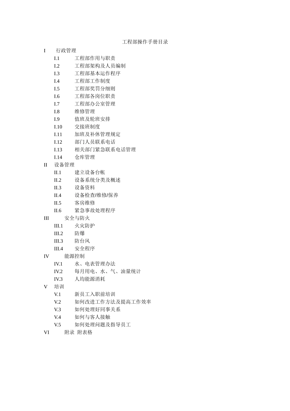 圣廷苑酒店工程部操作手册_第3页
