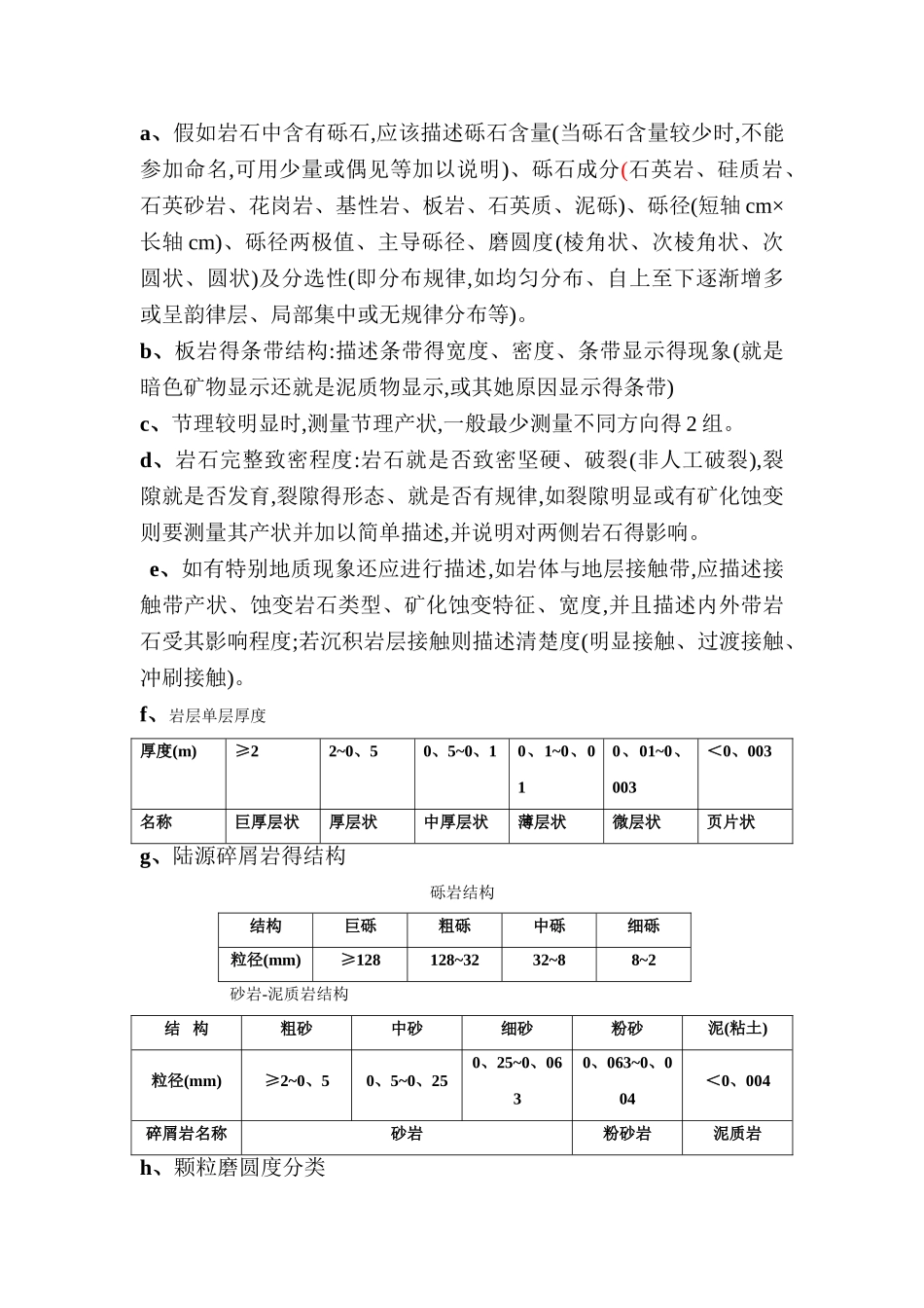 地质编录 一般地质描述要点_第2页
