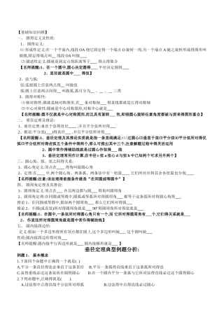 垂径定理典型例题及练习