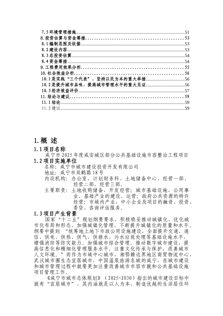 城区部分公共基础设施市容整治工程项目建设可行性研究报告_第3页