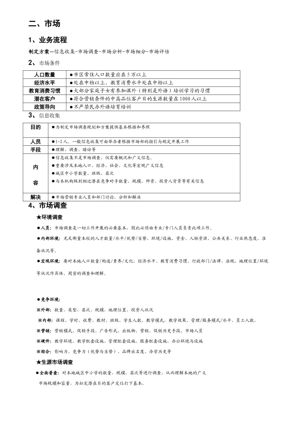 培训机构运营流程的方案八项方案_第2页