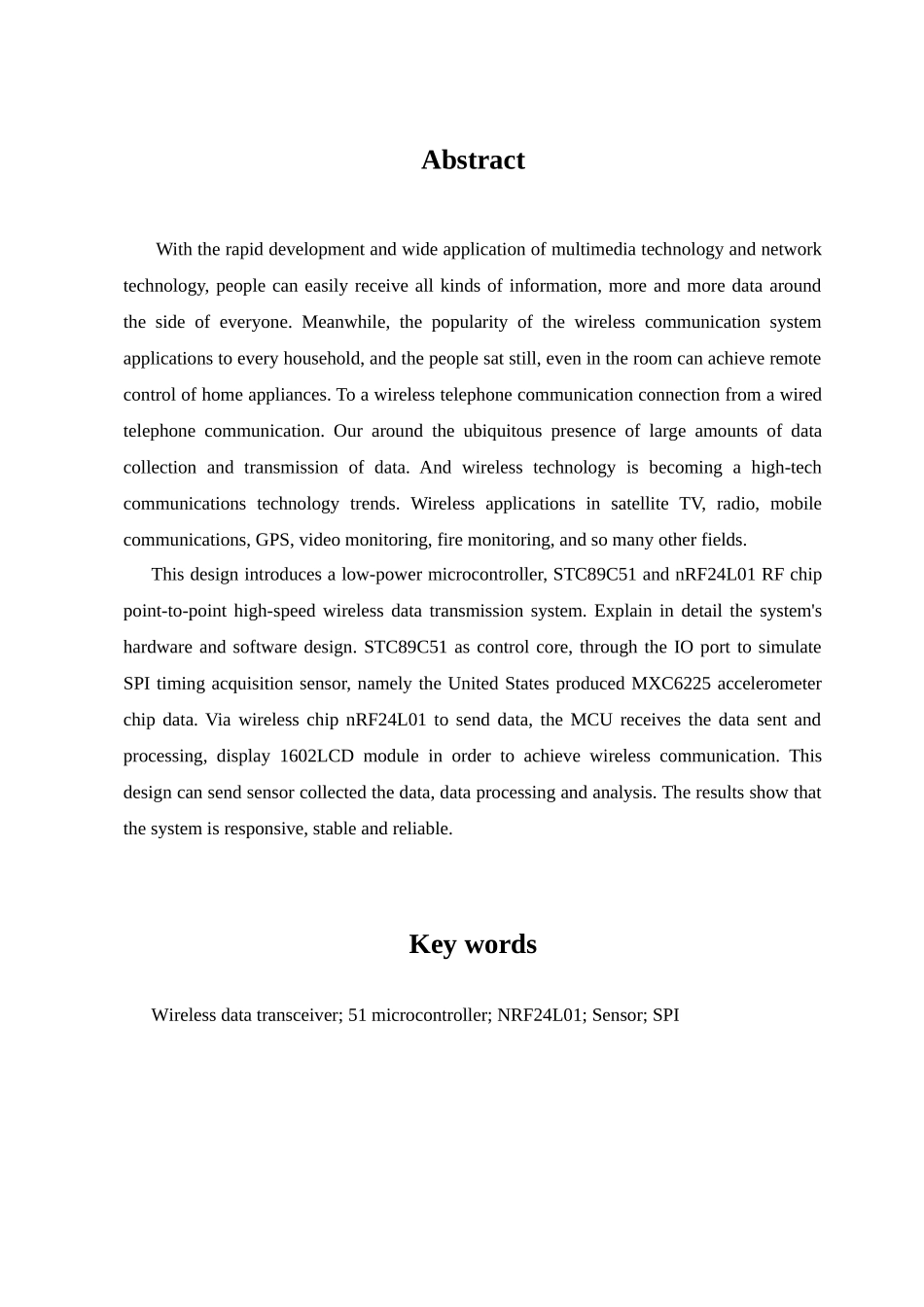基于51单片机收发系统的应用开发本科学位论文_第2页