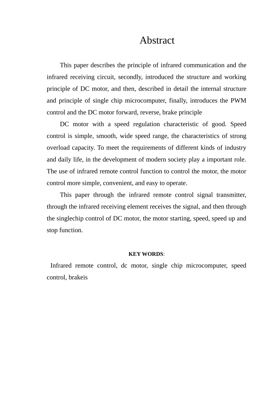 基于51单片机的红外遥控控制电机转速设计本科论文_第2页
