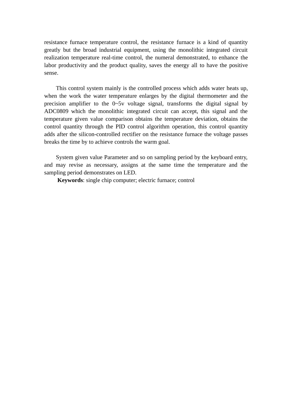 基于8051单片机的烘炉温度自动检测系统的研究设计--大学毕业论文_第2页