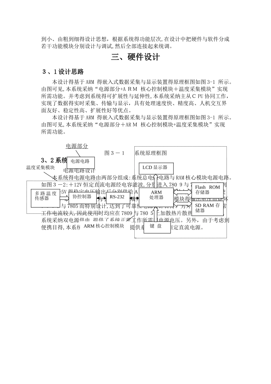 基于ARM嵌入式数据采集系统的设计_第3页