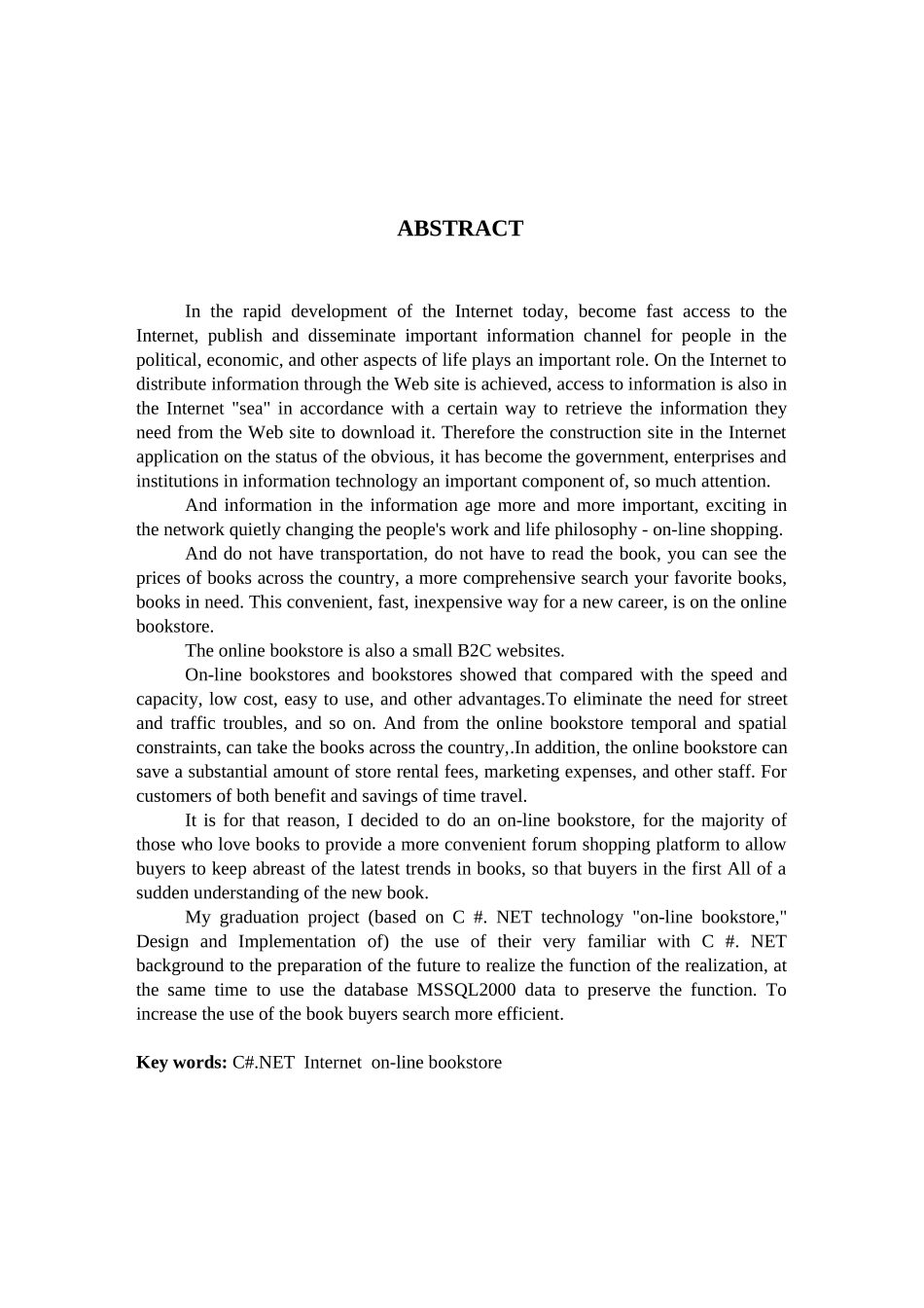 基于c#.net的网上书店设计与实现本科学位论文_第3页
