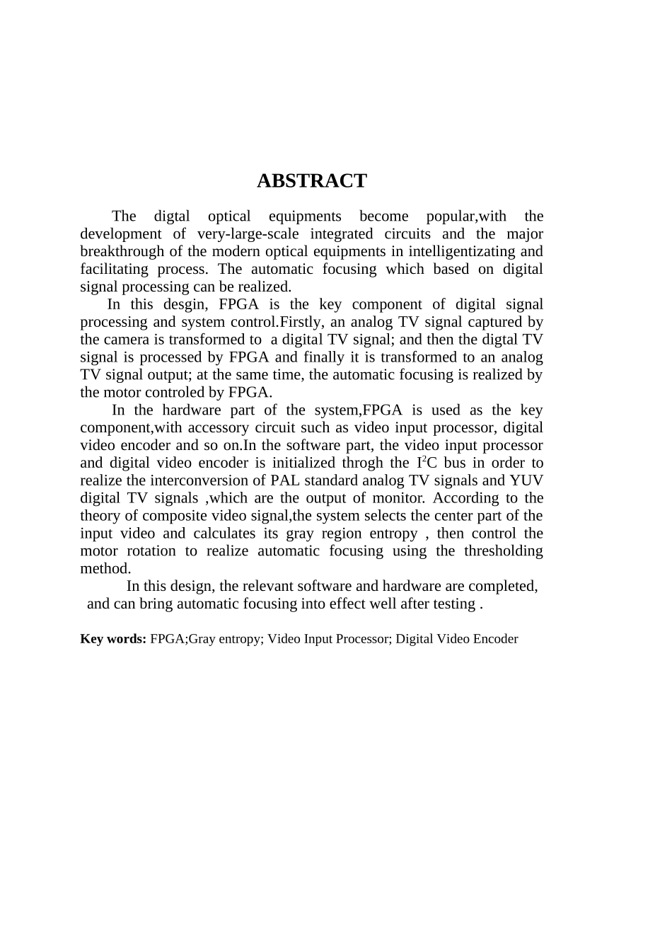 基于fpga的自动调焦电路设计与实现大学毕设论文_第3页