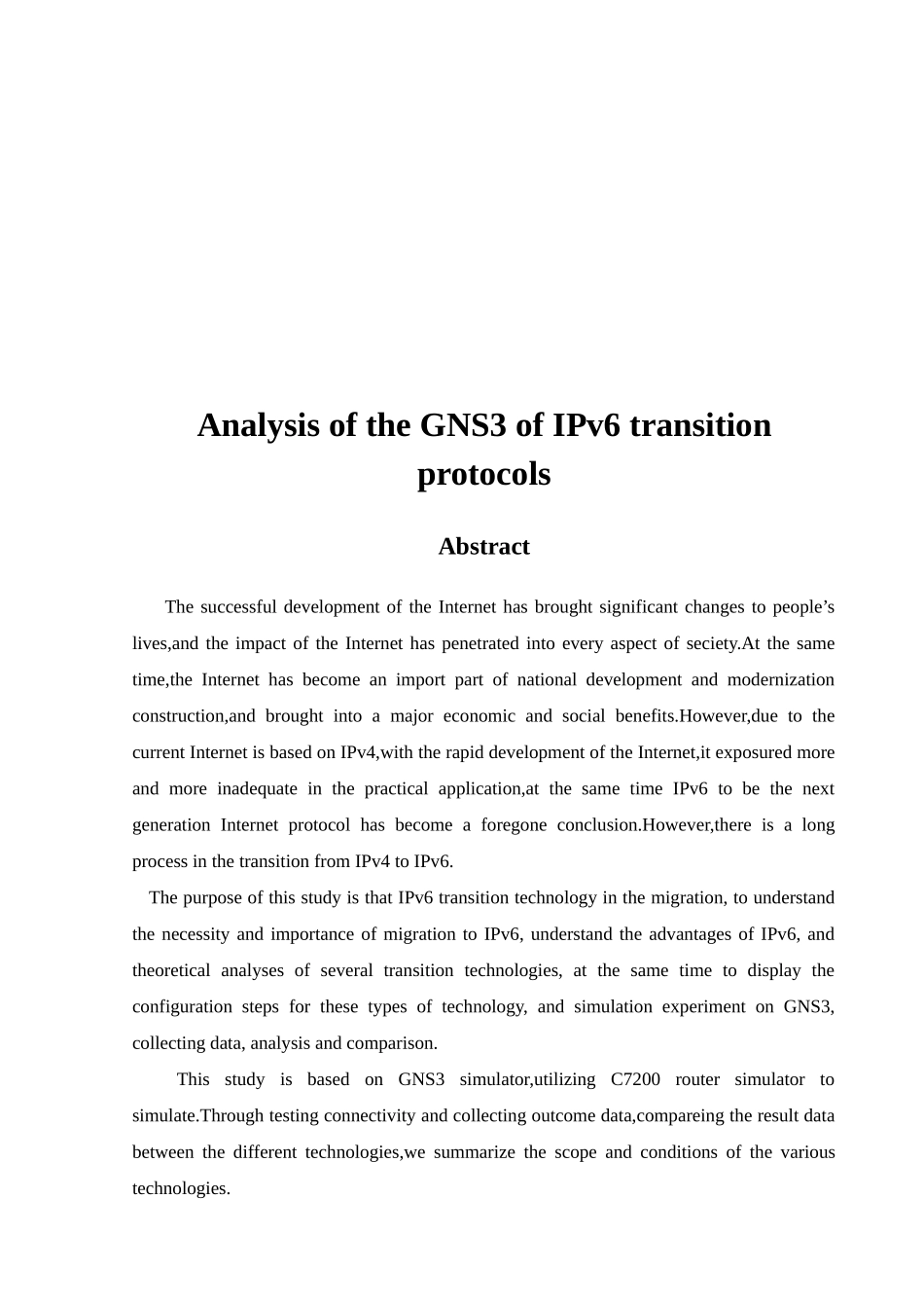 基于gns3的ipv6过渡协议分析本科学位论文_第3页