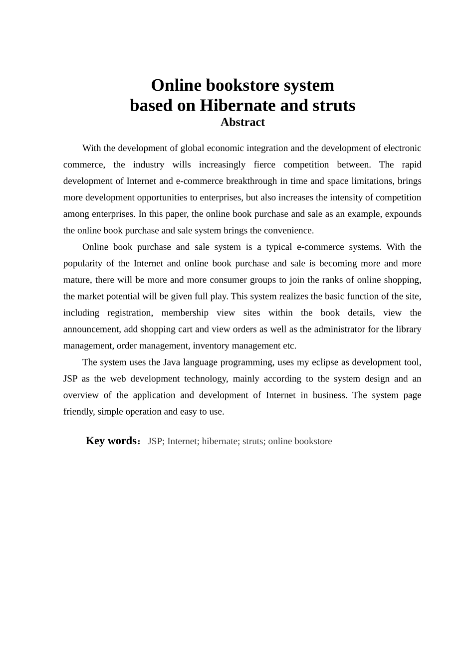 基于hibernate和struts的网上书店系统学士学位论文_第2页
