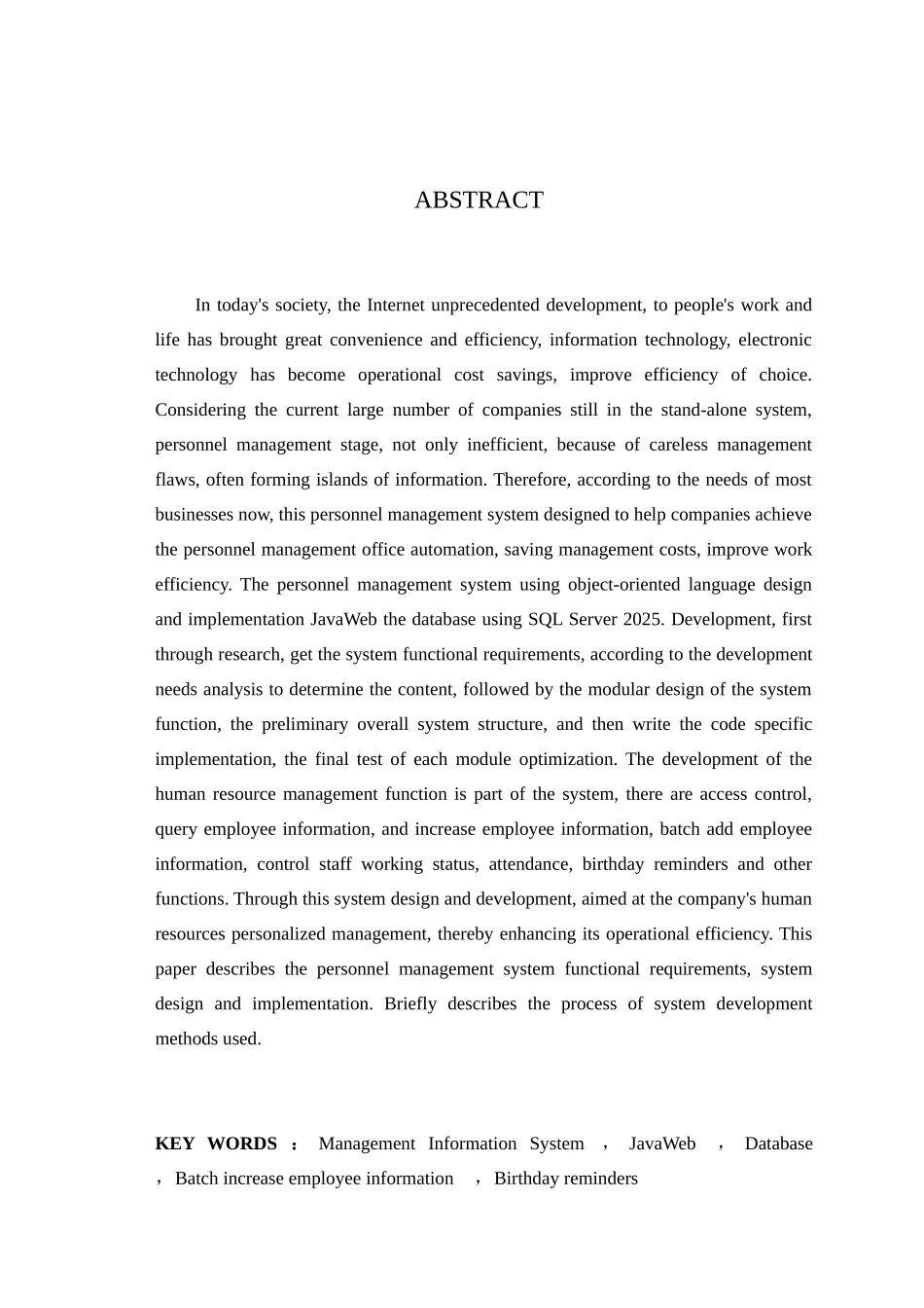 基于javaweb人事管理系统的设计论文与实现-学位论文_第2页