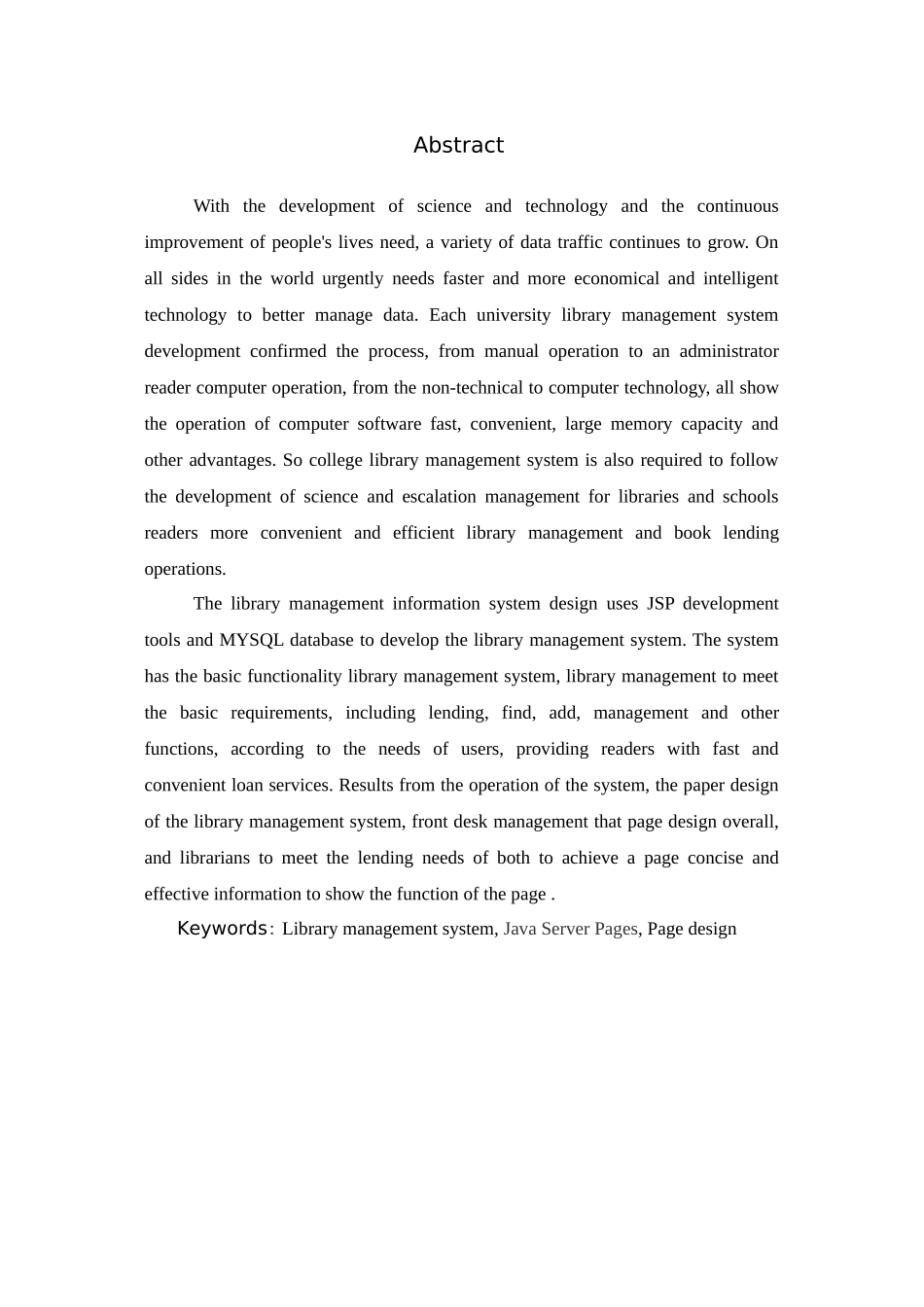基于jsp的图书管理系统前台管理设计大学本科毕业论文_第3页