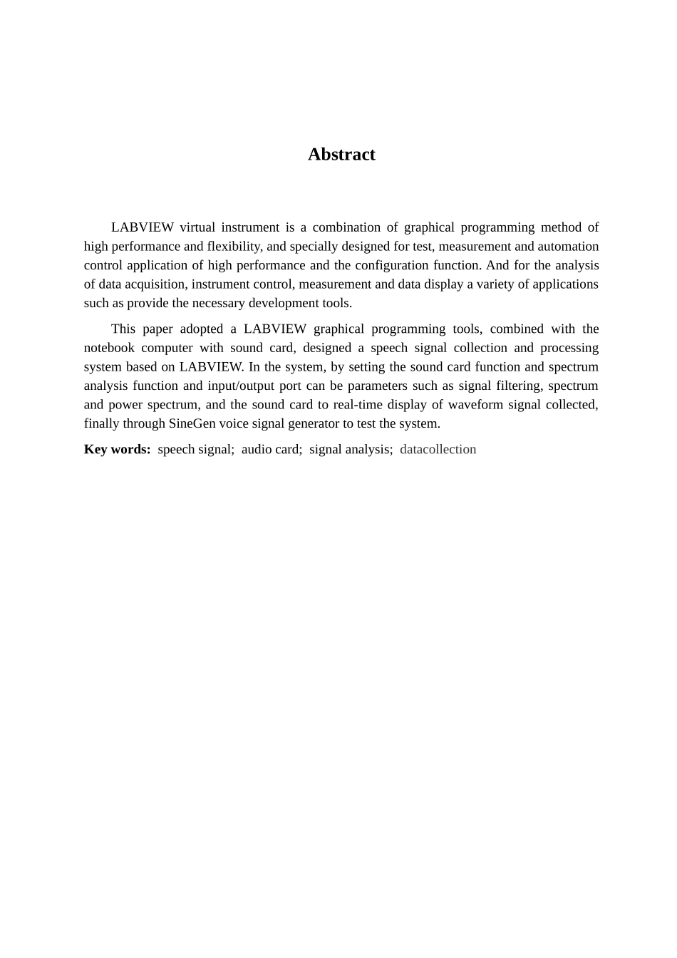 基于labview的声音信号采集处理系统学位论文_第3页