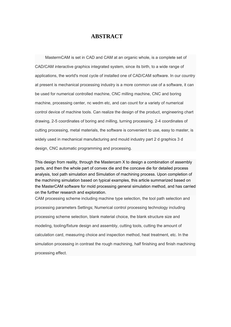 基于mastercam建模与仿真加工本科学位论文_第3页