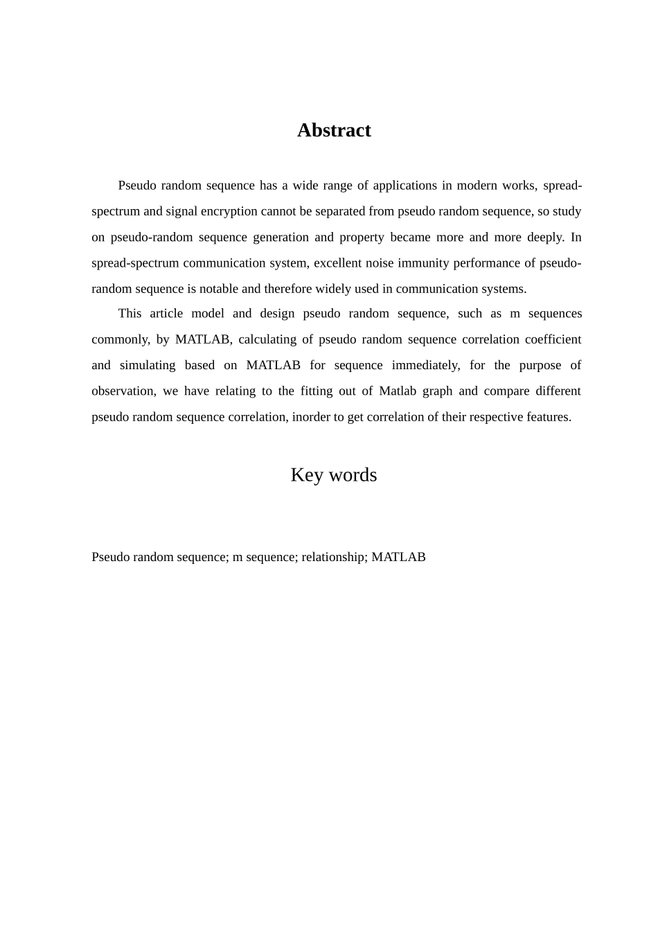 基于matlab的伪随机序列性能分析毕业论文_第2页