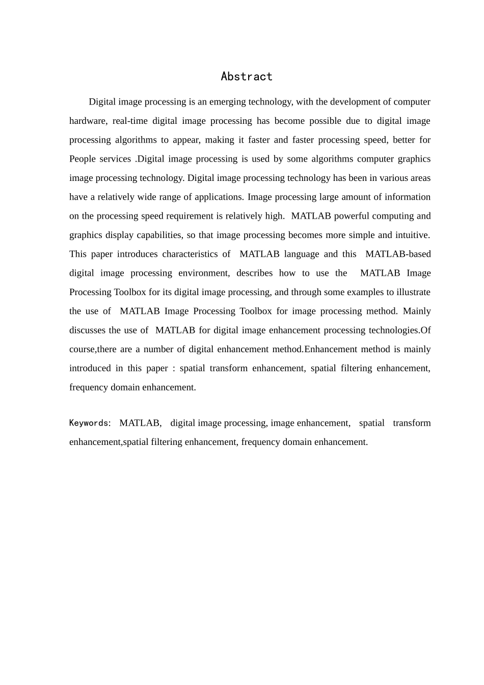 基于MATLAB的数字图像增强方法本科毕业论文_第2页
