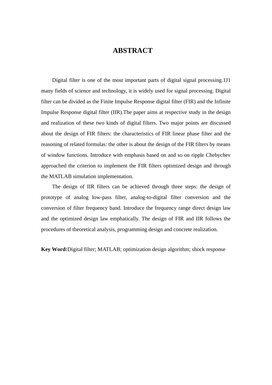 基于matlab的数字滤波器的优化设计-—论文-学位论文_第2页