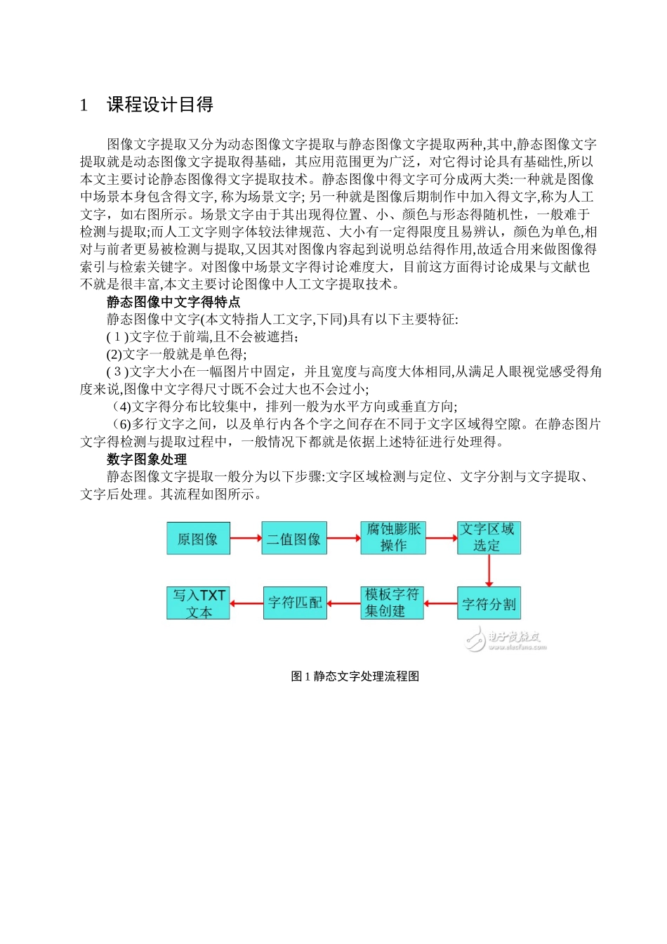 基于matlab的文字识别算法 课程设计_第3页