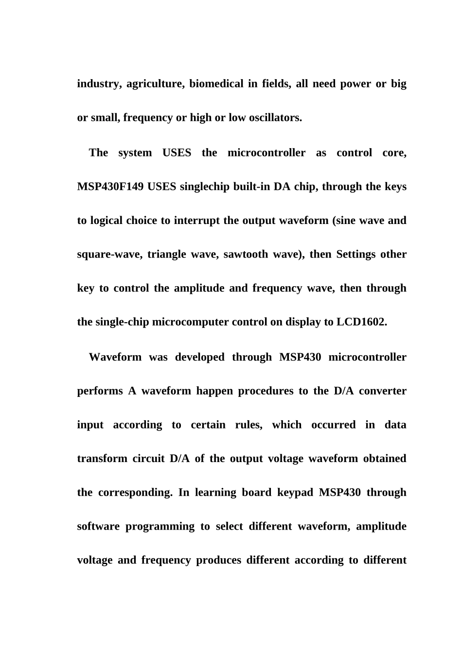 基于msp430单片机的信号发生器设计-学位论文_第3页