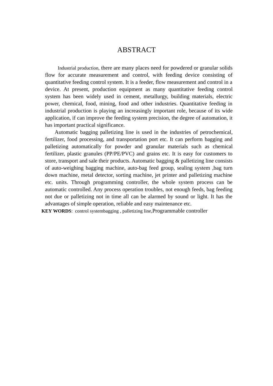 基于plc包装码垛生产线控制系统硬件设计-毕业设计论文(1)_第2页