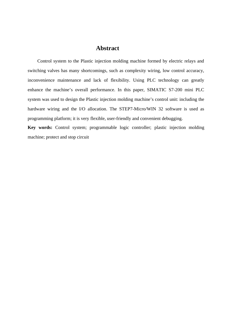 基于plc注塑机控制系统设计_第3页