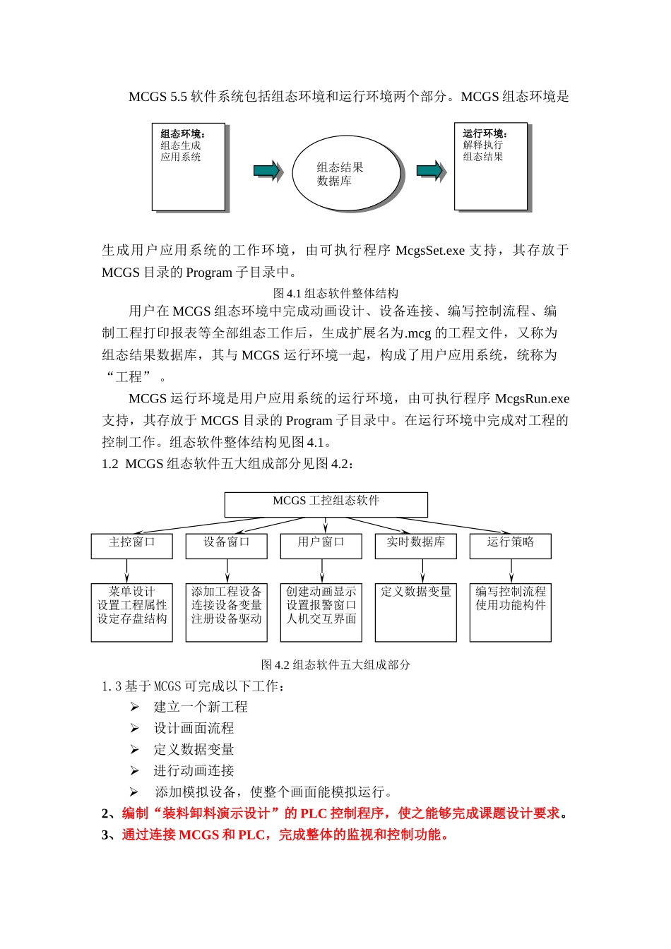 基于plc的小车装卸料设计说明书大学毕设论文_第2页