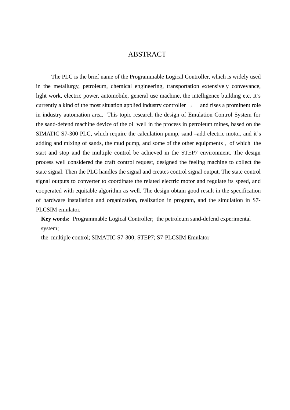 基于plc的纺纱模拟实验控制系统设计学士学位论文_第3页