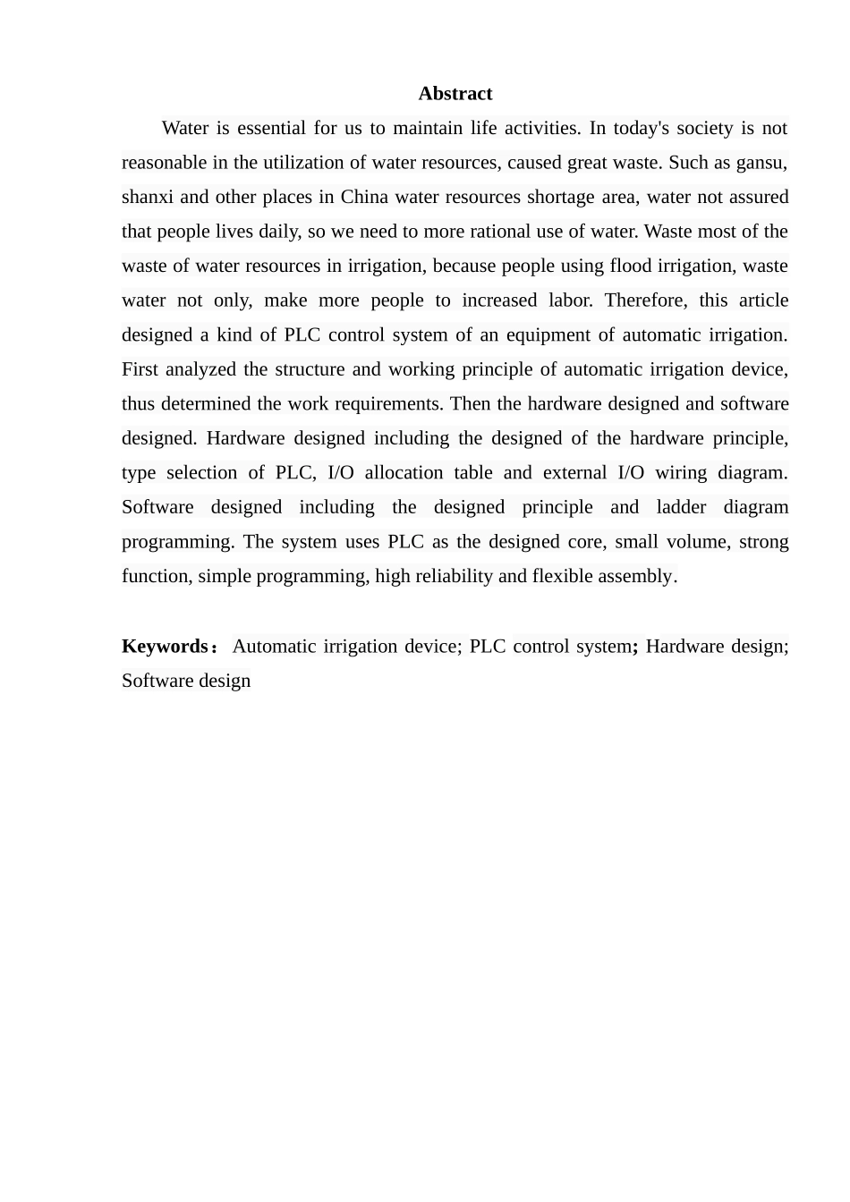 基于PLC的自动灌溉控制系统设计--本科毕业设计_第2页