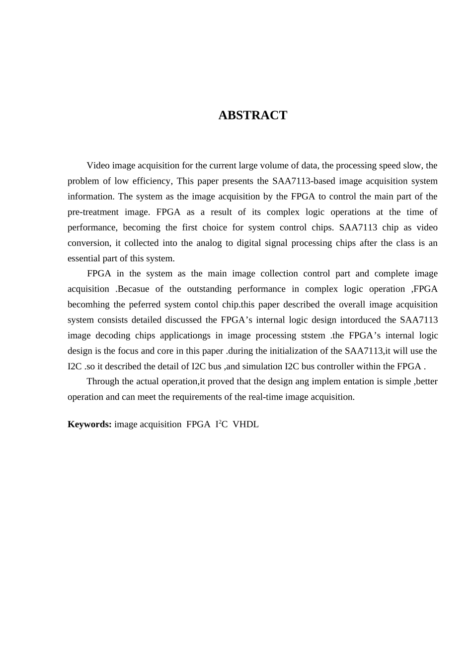 基于SAA7113的图像灰度信息采集系统-通信工程毕业论文_第3页