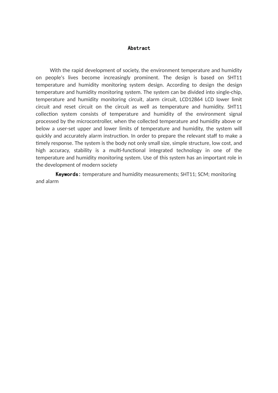 基于sht11的温湿度监测器设计大学毕设论文_第3页